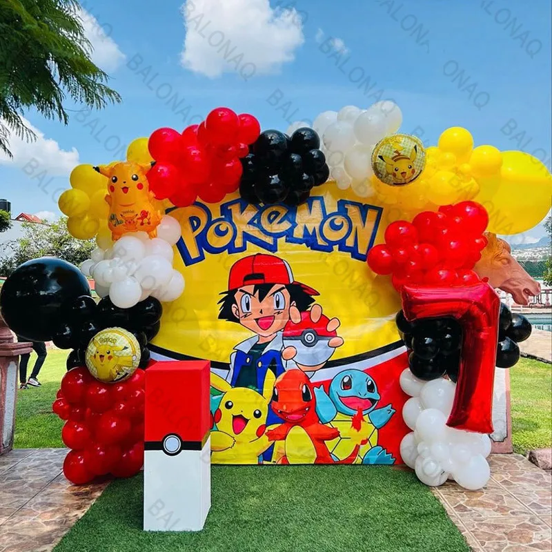 Balloon Arch Kit - 126개 만화 피카츄 테마 풍선 아치