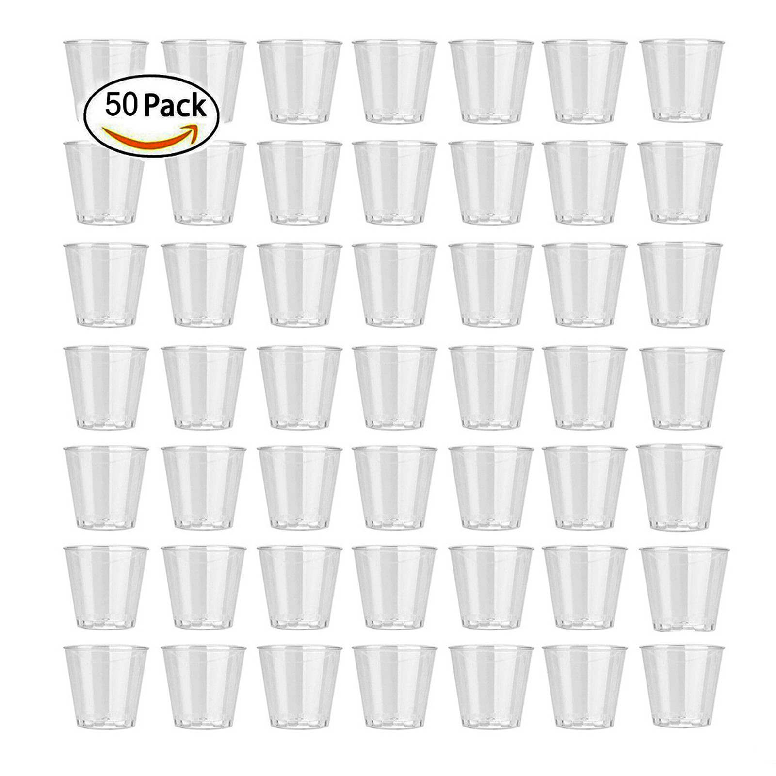 Plastic Cup 50Pcs - 50pcs 30ml 새로운 일회용 투명 플라스틱