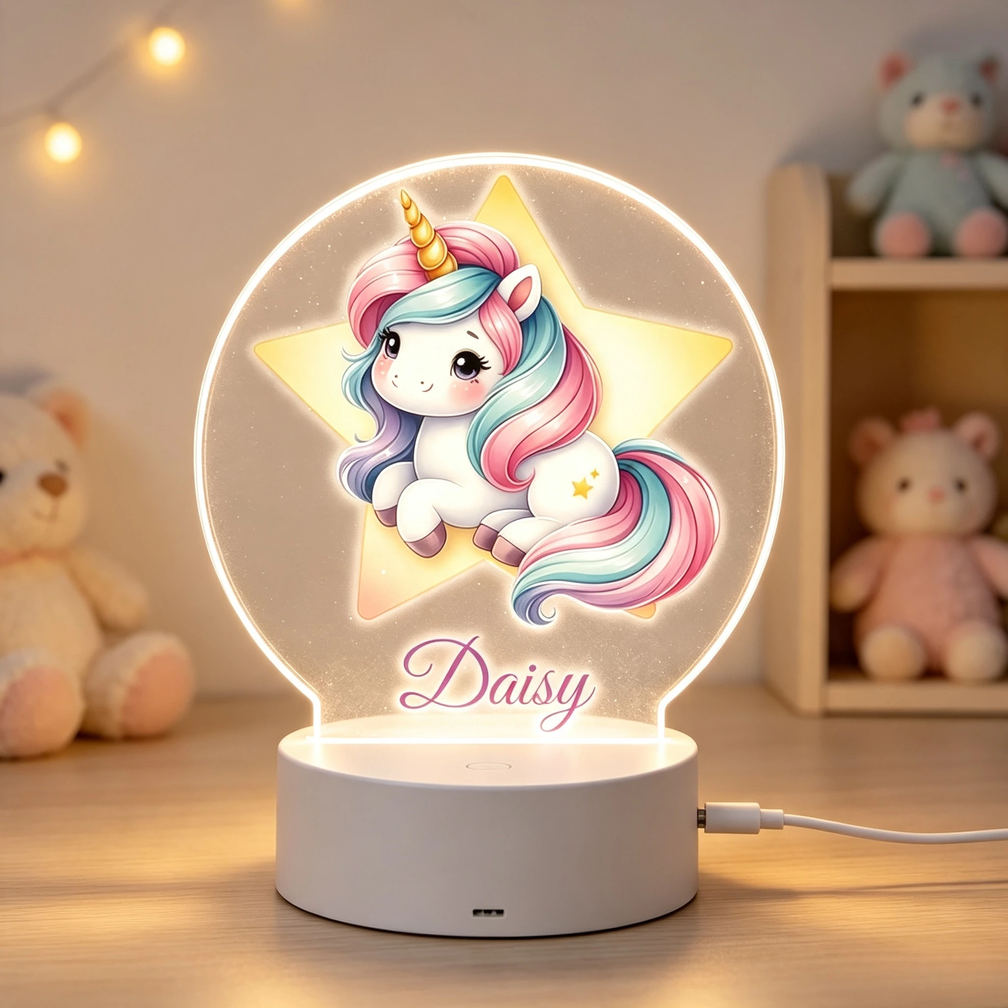 Led Balloon Light - 마법의 유니콘 맞춤형 LED 무드등 -