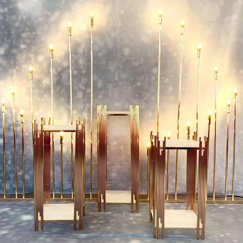 결혼식 파티용 장식 골드 메탈 통로 배경 이벤트 케이크 - Dessert Table Backdrop 리뷰 및 가격