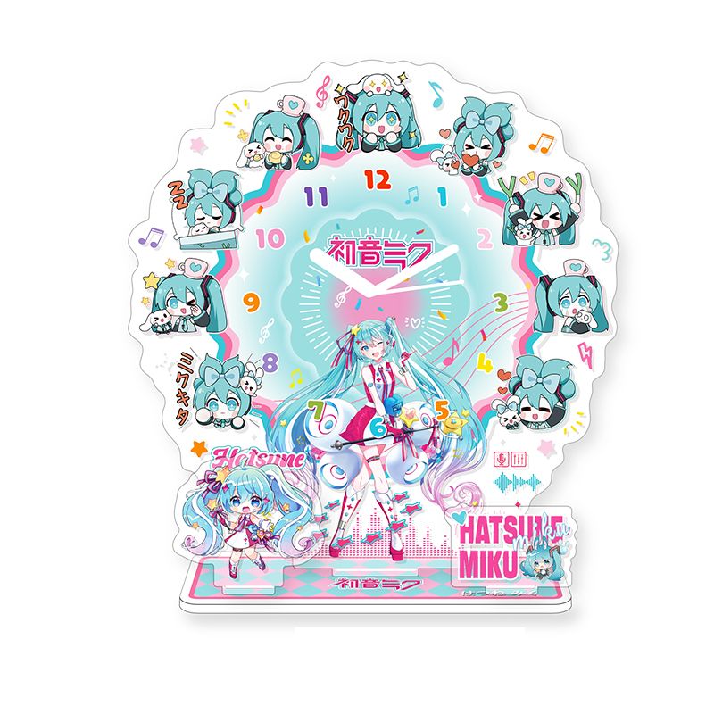 하츠네 미쿠 애니메이션 아크릴 시계 스탠드 데스크탑 장 - Event Support 리뷰 및 가격