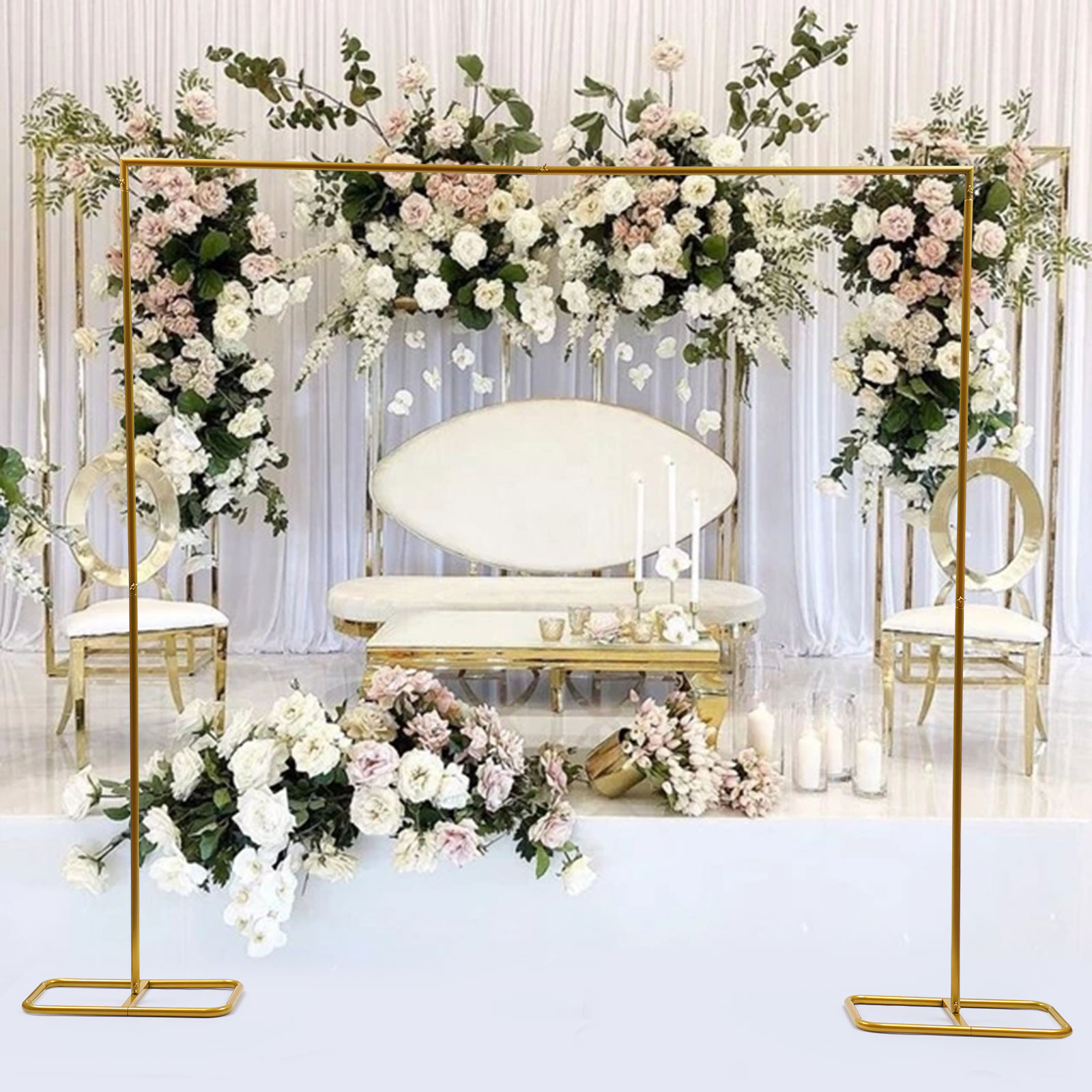 2.1x2m / 79x83inch 골드 웨딩 아치 광장 - Balloon Arch Kit 리뷰 및 가격