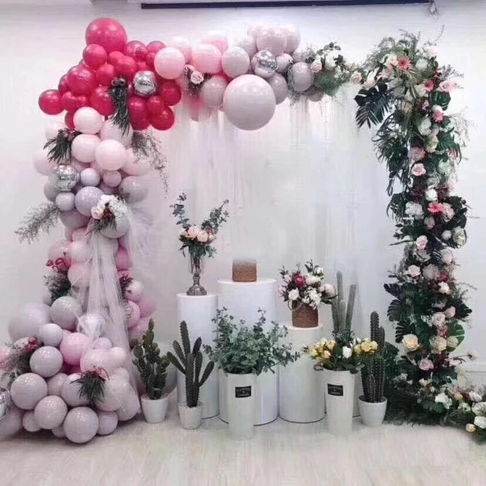 2.1x2m / 79x83inch 골드 웨딩 아치 광장 - Balloon Arch Kit 리뷰 및 가격