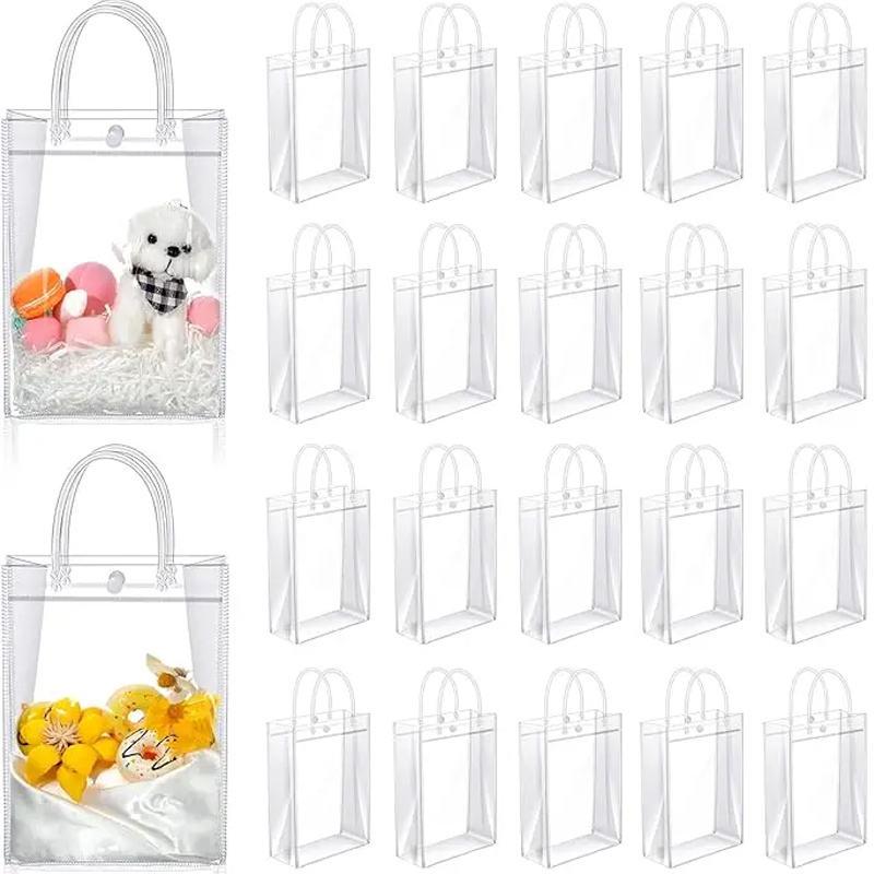 손잡이가있는 명확한 PVC 선물 가방 재사용 가능한 플 - Event Party Shop 리뷰 및 가격