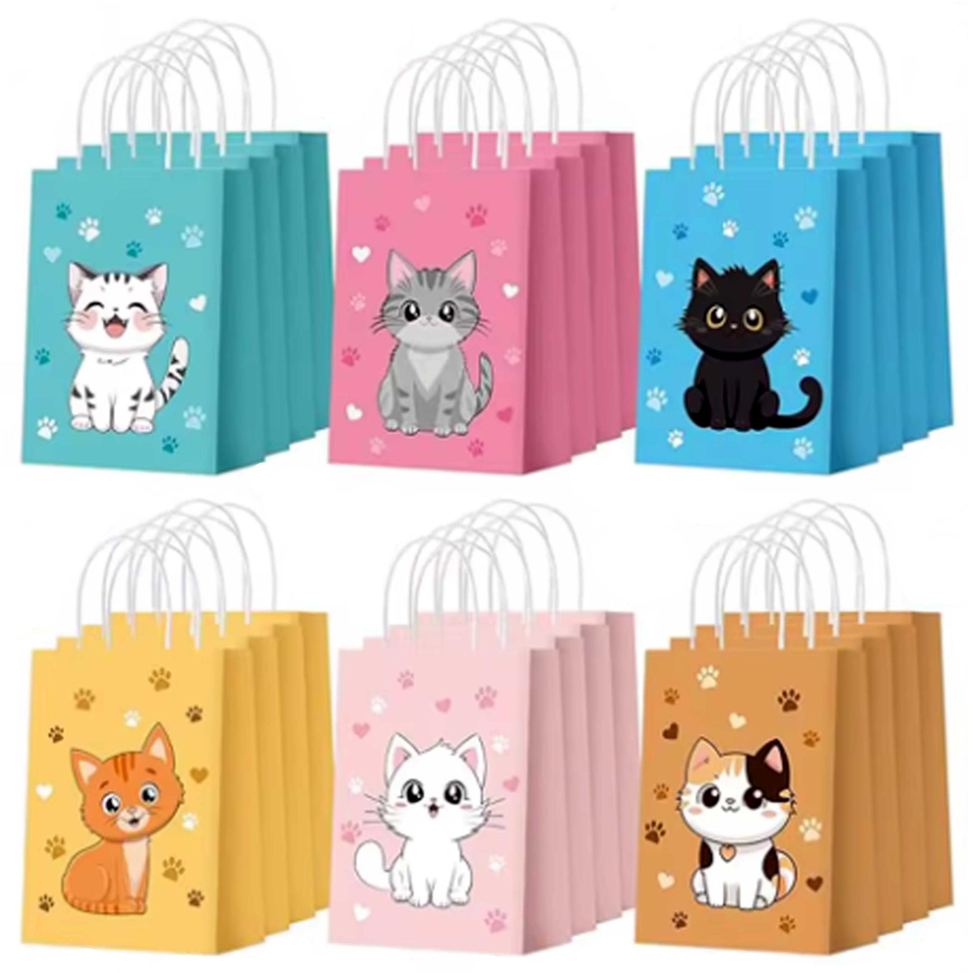 6-48Pcs 다채로운 만화 고양이 인쇄 종이 사탕 쇼 - Event Party Shop 리뷰 및 가격