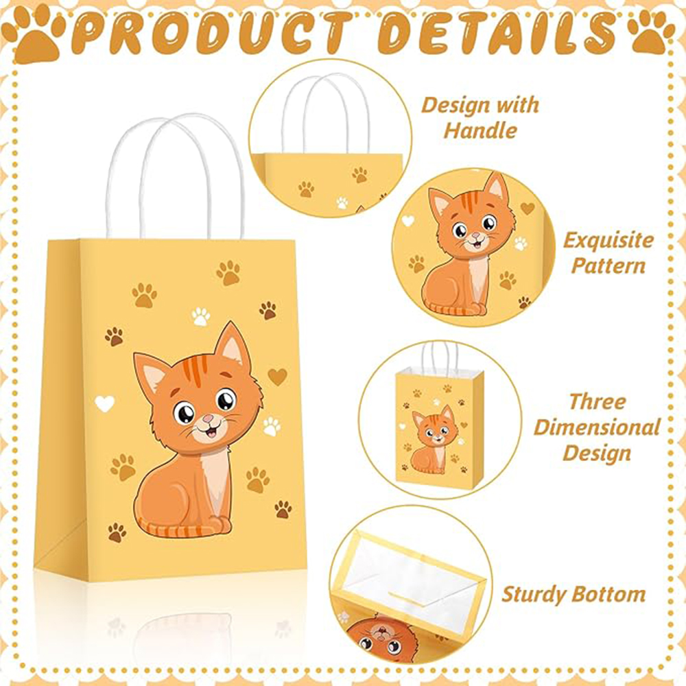 6-48Pcs 다채로운 만화 고양이 인쇄 종이 사탕 쇼 - Event Party Shop 리뷰 및 가격