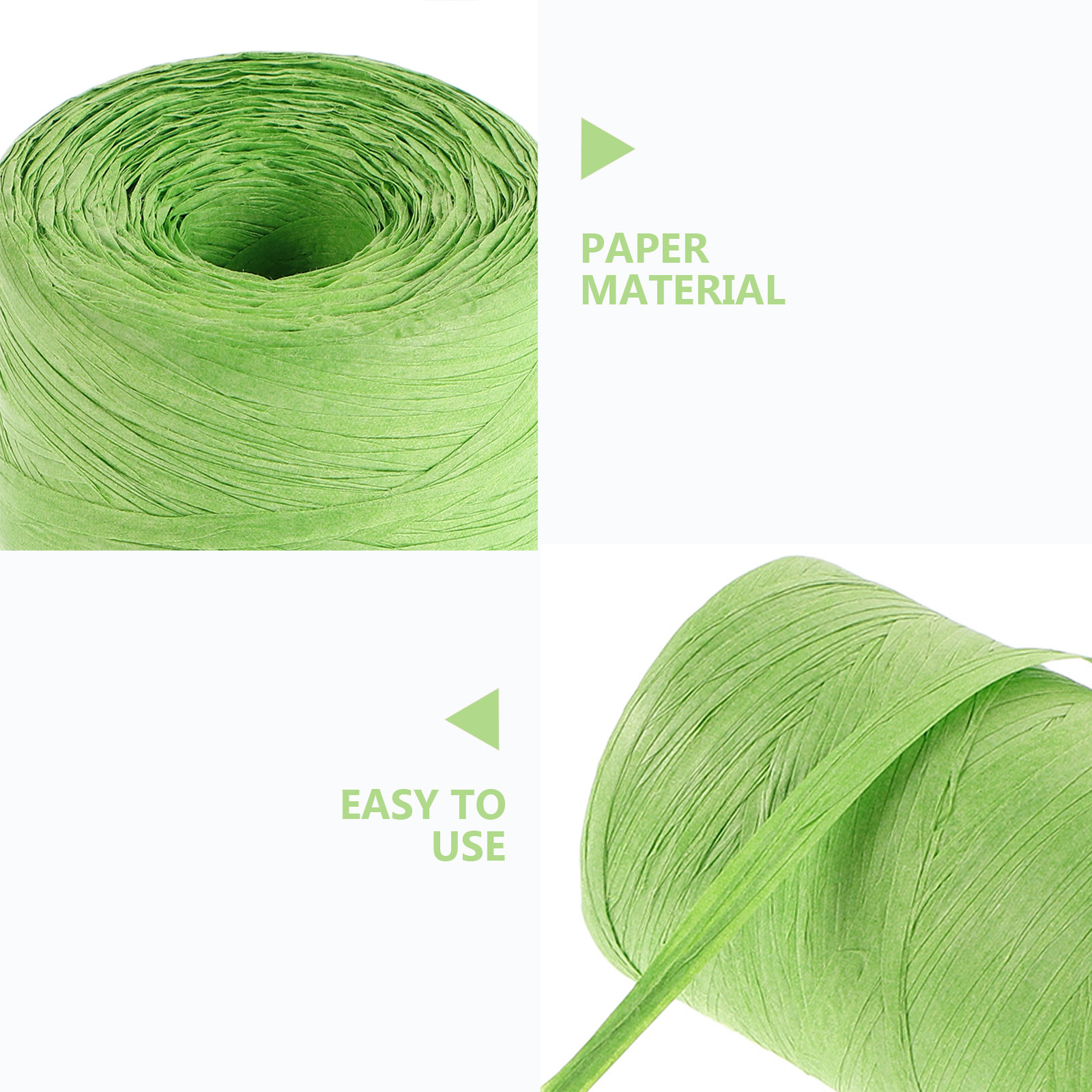 라피아 종이 색상의 평평한 끈 장식 리본 - 꽃다발 포 - Papercraft Supply Ribbon 리뷰 및 가격