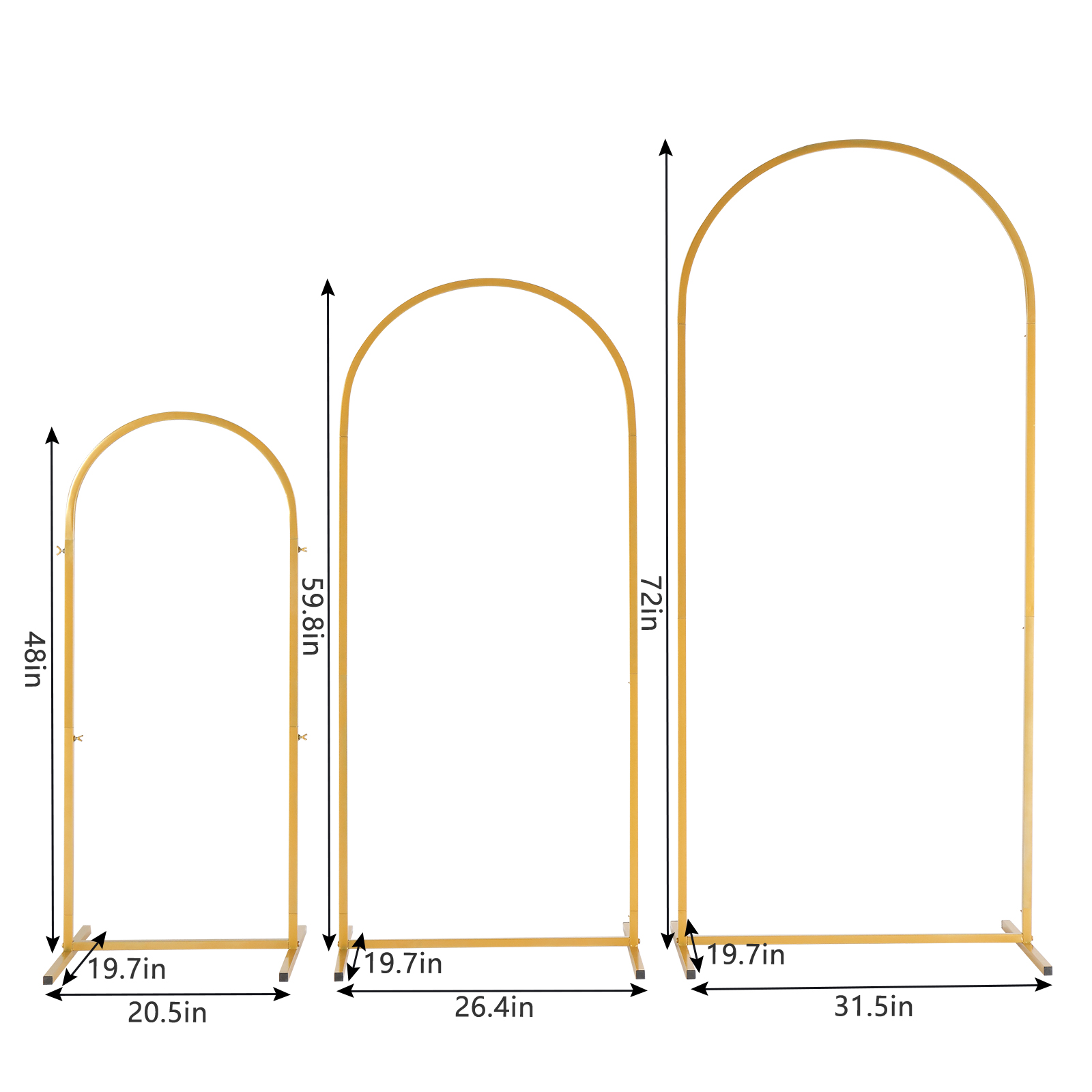 3팩 골든 메탈 아치 키트, 파티 웨딩 가든 풍선 장식 - Balloon Arch Kit 리뷰 및 가격
