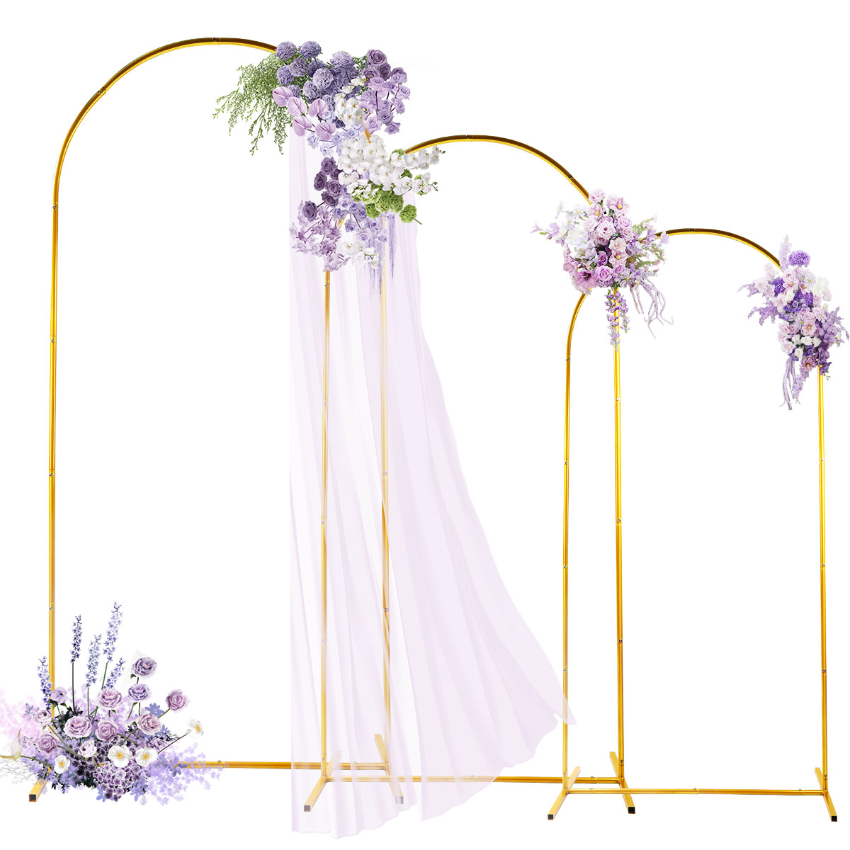 3팩 골든 메탈 아치 키트, 조절 가능하고 휴대 가능한 - Balloon Arch Kit 리뷰 및 가격